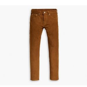 Levis 502 Regular Taper Brown Mid-Rise Corduroy Jeans